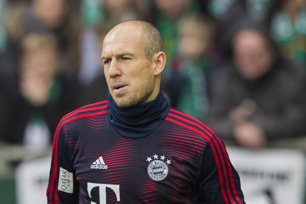 Bovenbeenblessure houdt Robben langs de kant bij Bayern