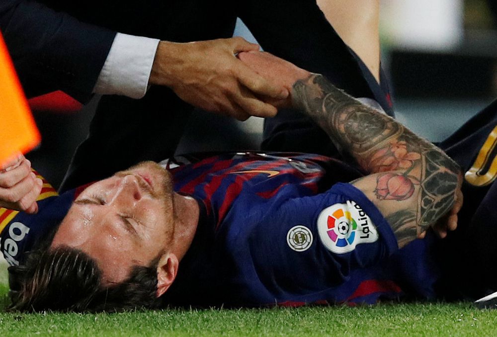 Messi breekt arm en mist sowieso El Clasico