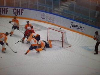 Harde nederlaag van Nederlands ijshockeyteam op OKT: 8-0 tegen Polen