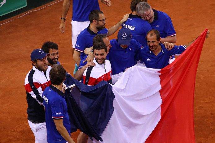 Frankrijk naar halve finale Davis Cup