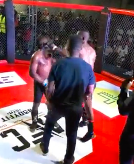🎥 | Vechters knokken verder na afloop van MMA-partij: beveiliging moet ingrijpen