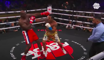 🎥 | Vitor Belfort ramt Evander Holyfield de ring door en wint op TKO in 1e ronde