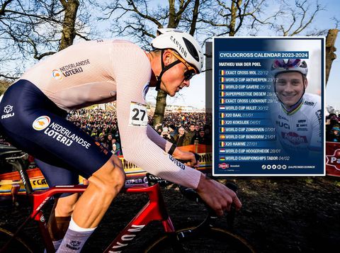 Mathieu van der Poel rijdt in totaal 12 veldritten én het WK: dit is het programma van de wereldkampioen