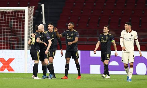 Dit is de opstelling van Ajax voor de return tegen AS Roma