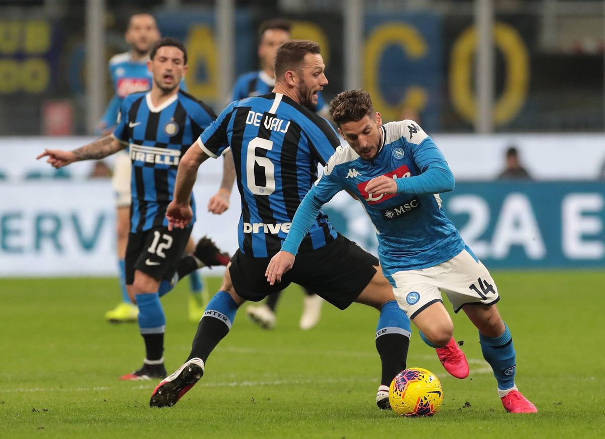 Inter verliest heenwedstrijd van Napoli in halve finale Coppa Italia