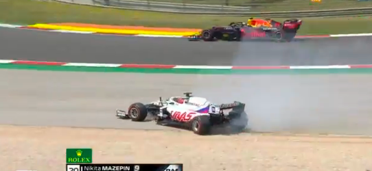 🎥 | Nieuw F1-weekend, een nieuwe MazeSpin: Haas-coureur belandt in grindbak