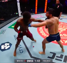 🎥 | MMA-vechter White moet 'vergeten' bitje 2 keer oprapen na harde klappen
