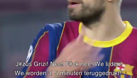 🎥 | Piqué uit z'n dak tegen teamgenoten: 'Kunnen we de bal gvd in de ploeg houden? F*ck!'