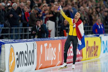 Kjeld Nuis na eindzege bij NK sprint: 'Ik had mezelf beter verwacht'