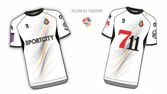 'Meerdere spelers van Telstar weigeren te spelen in regenboogshirt'