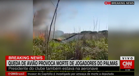😭🥀 | Vliegtuigje stort neer in Brazilië: voorzitter en voetballers overleden