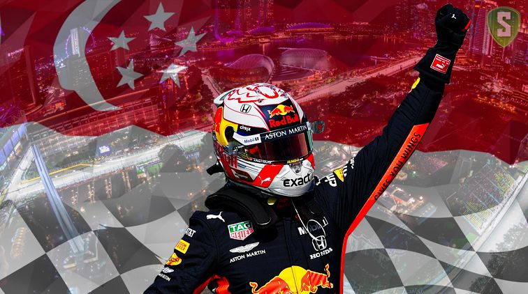 Vettel pakt zege Leclerc af in Singapore, Verstappen naar podium (video's)