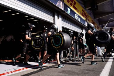 Voor het eerst een test met grote banden in Formule 1