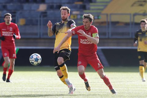 'Wedstrijd van 23 minuten' tussen Almere City en Roda JC levert geen winnaar op