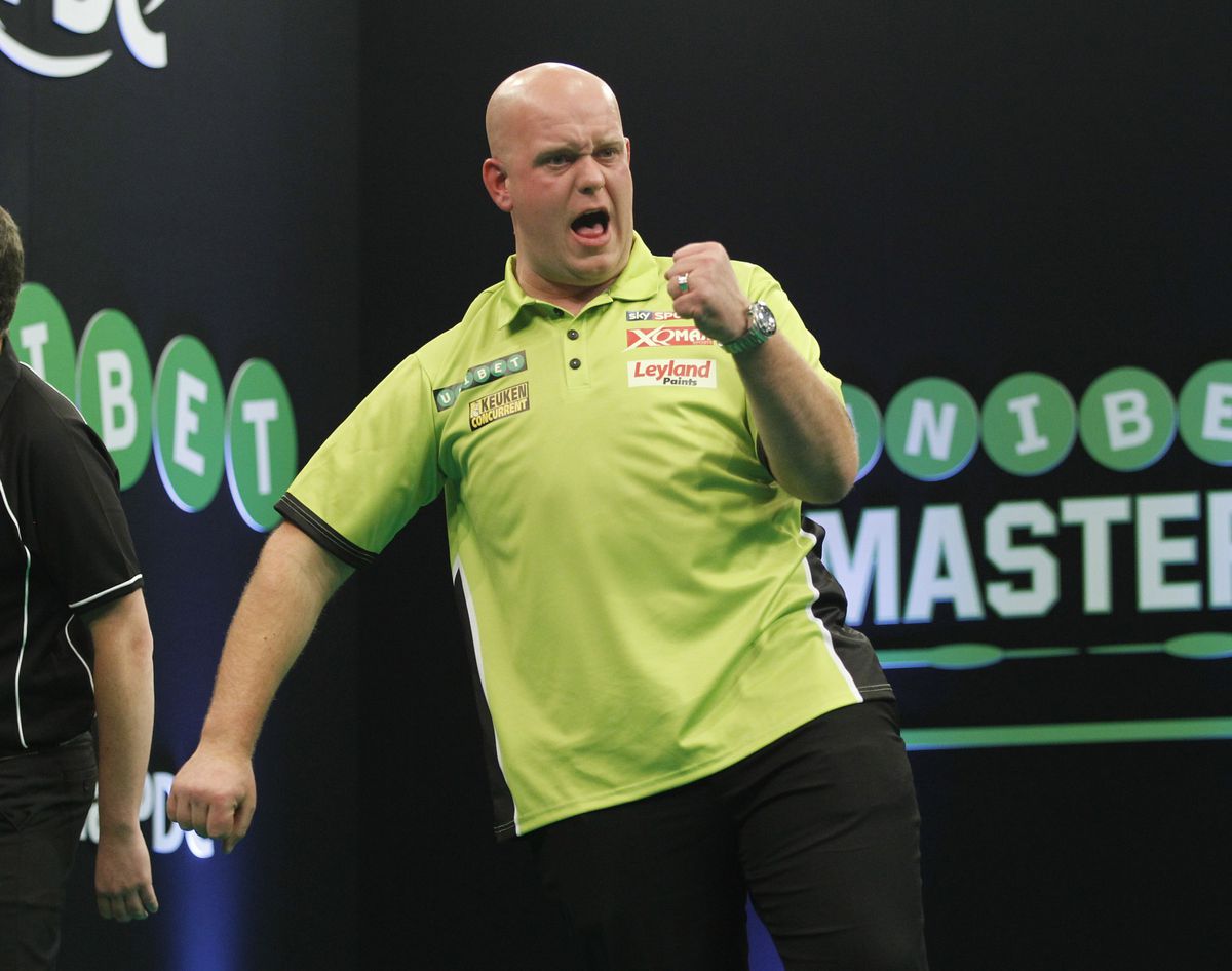 Van Gerwen gaat in simpele kwartfinale-zege zonder succes op zoek naar 170-finish