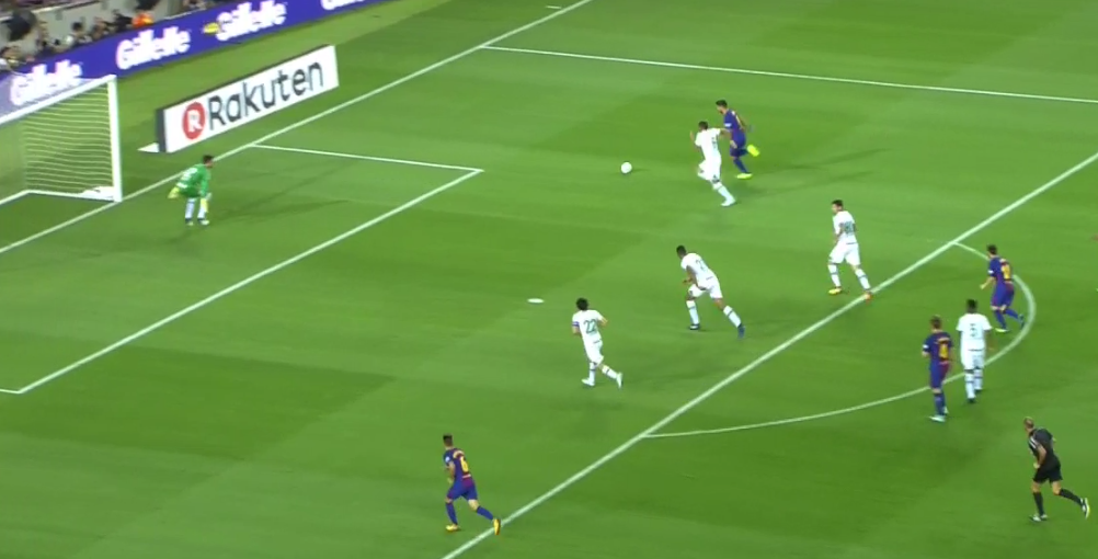 Messi en Suarez gaan gewoon door zonder Neymar: één-tweetje, goal (video)