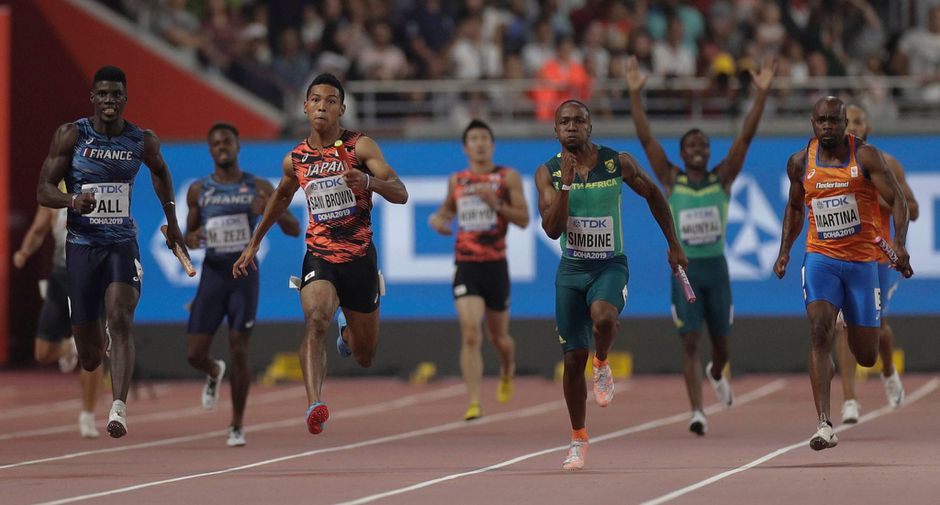 Mannenploeg 4x100 in NL's record naar finales WK atletiek