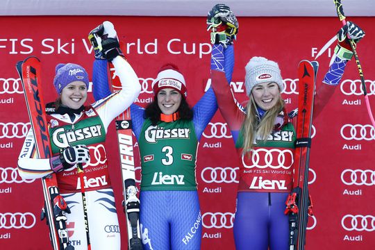 Brignone wint met minimaal verschil reuzenslalom in Lienz