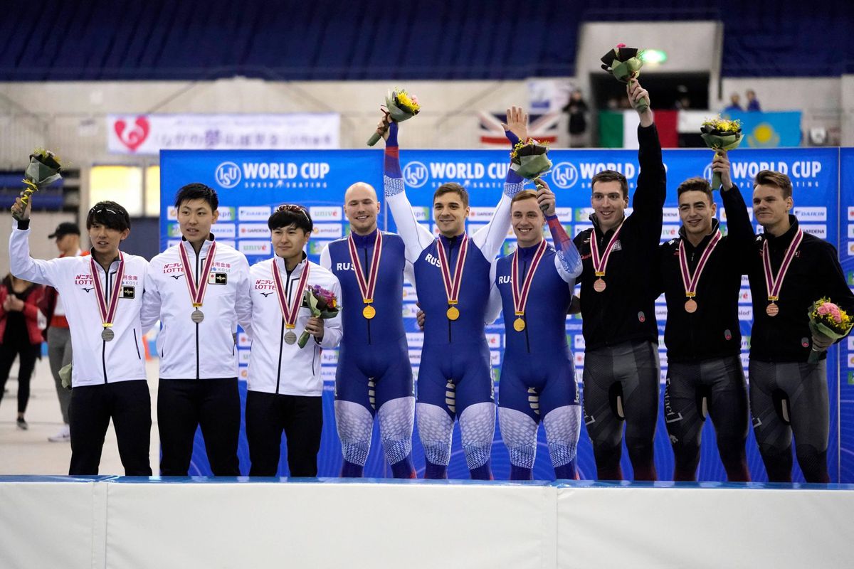 Rusland wint achtervolging in Nagano, Nederland laatste