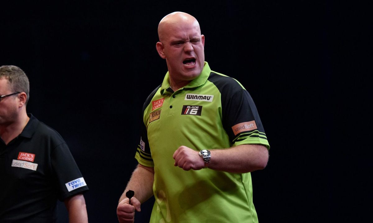 Loting Grand Slam of Darts: Van Gerwen bij vrouw in de groep, lastig karwei voor 'Barney'