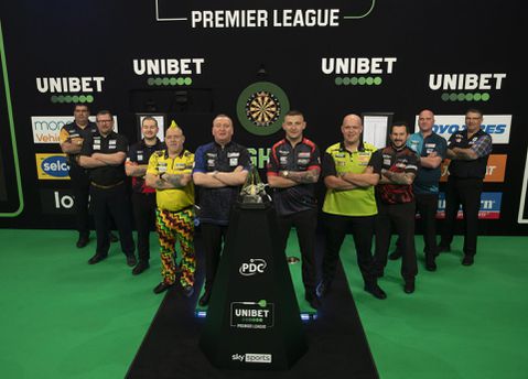 Dit is het resterende speelschema van de Premier League of Darts: Van Gerwen vervolgt tegen Van den Bergh
