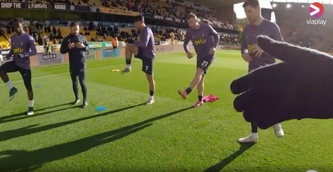 🎥 | Voor het eerst bodycams gebruikt: kijk mee naar warming-up bij Wolves - Spurs