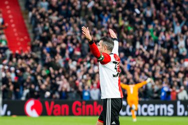Robin van Persie was in 2018 de laatste Feyenoorder die scoorde tegen Vitesse ín De Kuip