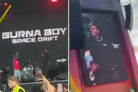 🎥 | Paul Pogba steelt de show met rapper Burna Boy op festival in Manchester