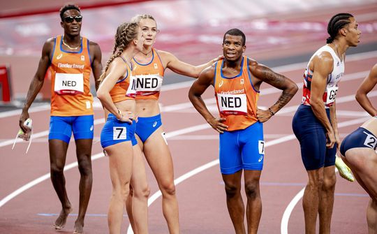 Gemixt estafette: Nederland rent naar 4e plek en kan brons definitief vergeten