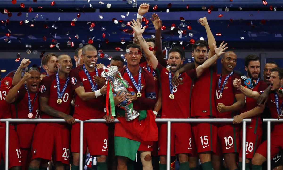 Portugal wordt zonder Ronaldo Europees kampioen