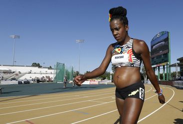 Atlete Montano doet weer zwanger mee aan 800 meter