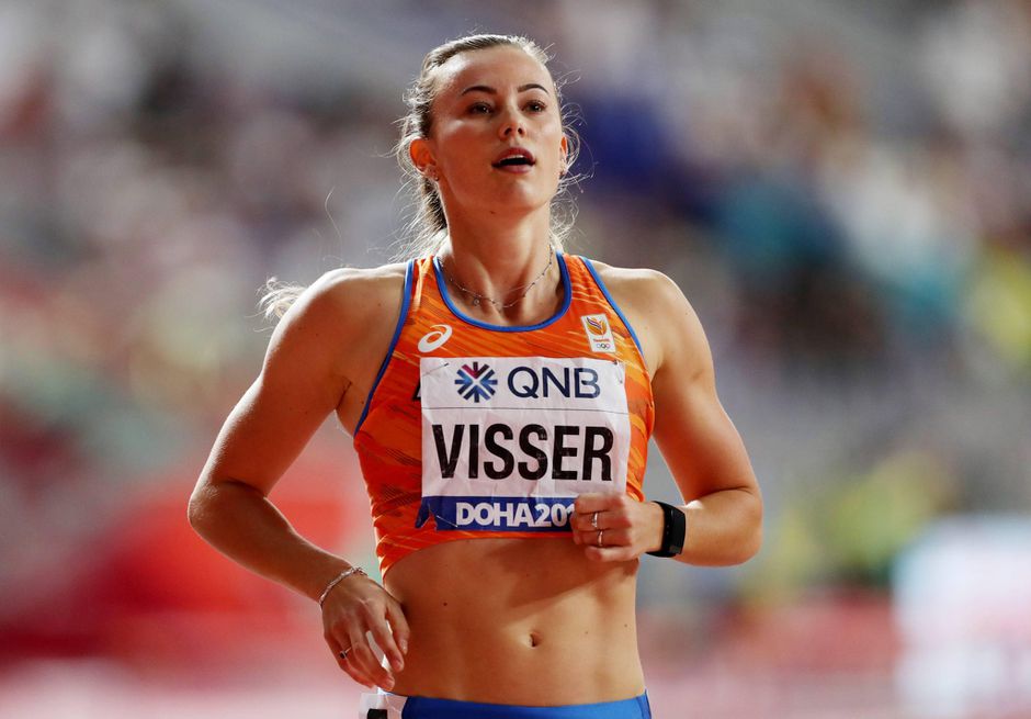 Nadine Visser sprint knap naar finale 100 meter horden in nieuw Nederlands record