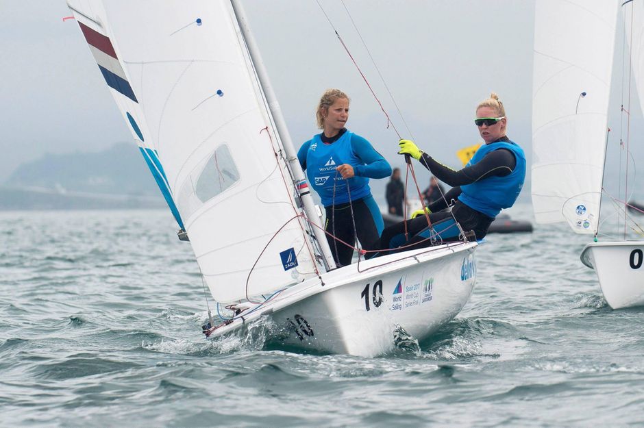 Zeilsters Zegers en Berkhout worden 8ste in Genua