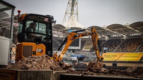 Roda JC moet plaatsing natuurgras uitstellen door noodweer