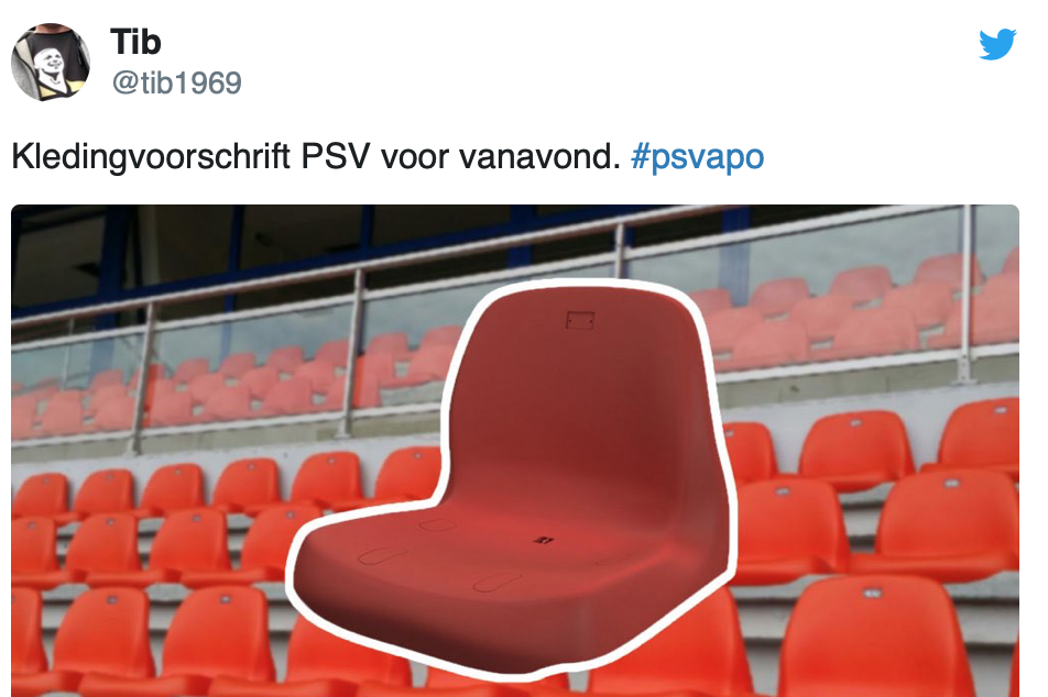 Philips Stadion akelig leeg tijdens PSV - Limassol: 'Zijn de andere vakken aan het staken?'