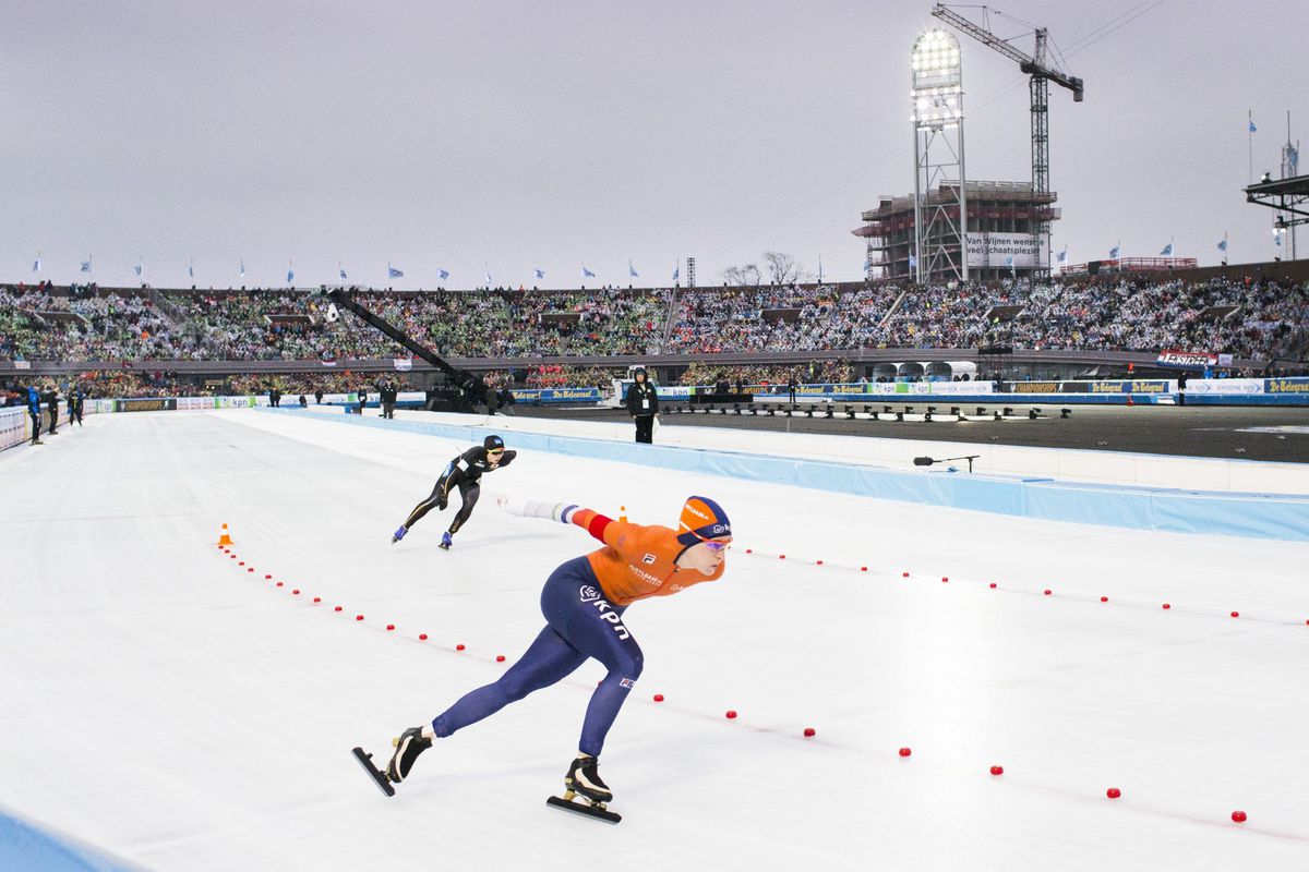 De loting voor de 5000 meter op het WK allround bij de vrouwen