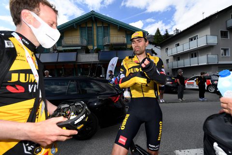 Tom Dumoulin blij met 5de plaats in tijdrit Zwitserland: 'Beetje training en nu al dit niveau'