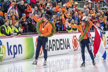 De winnaars (Roest, Wüst) en verliezers (Kramer) van het schaatsseizoen