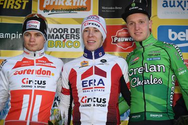 Mathieu's grote broer David Van der Poel kan het ook en wordt 2e in Maldegem