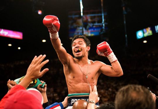 Vechtersbaas Pacquiao wil niet dat zoon ook de ring in stapt: 'Doet me pijn'