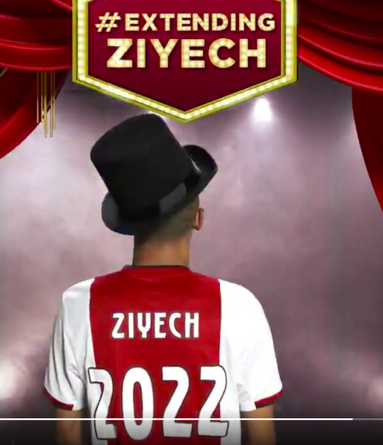 Ajax breekt contract Hakim Ziyech open en verlengt tot 2022