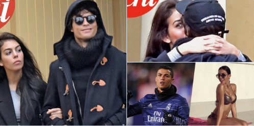 Vermomde Cristiano Ronaldo date met Spaanse schoonheid (foto's)