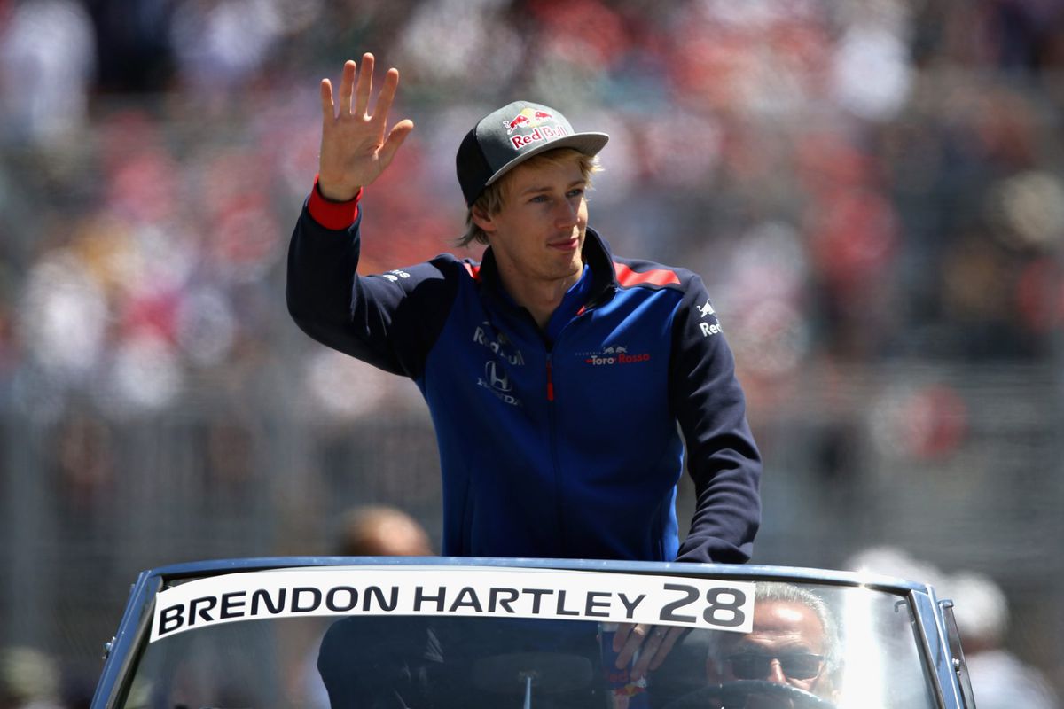 Brendon Hartley lag er al bijna uit bij Toro Rosso