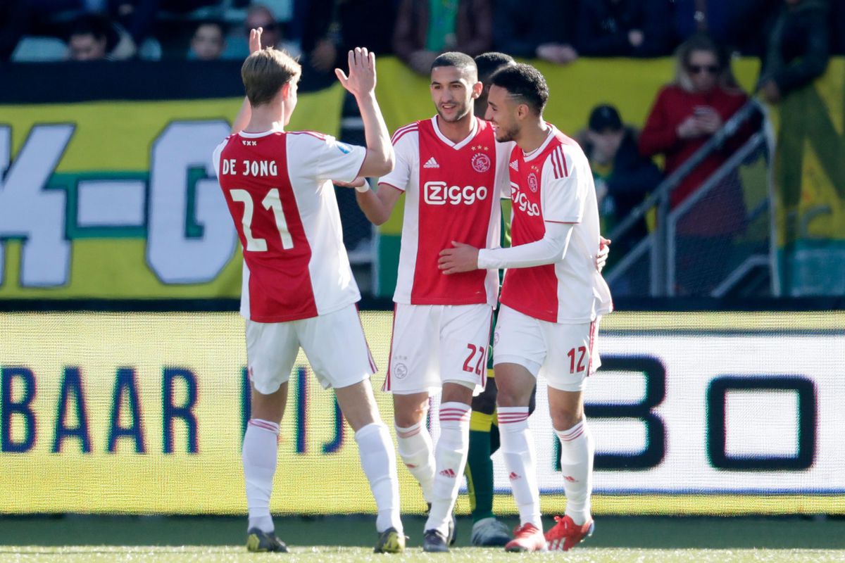 Goed nieuws voor Ajax: De Jong en Ziyech lijken fit voor AZ