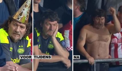 Dit is 'm dan, de diehard PSV-fan die zaterdag helemaal viral ging (video)