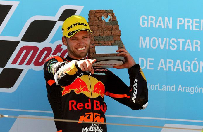Binder wint Moto2-race in Aragón, matig resultaat voor Bendsneyder