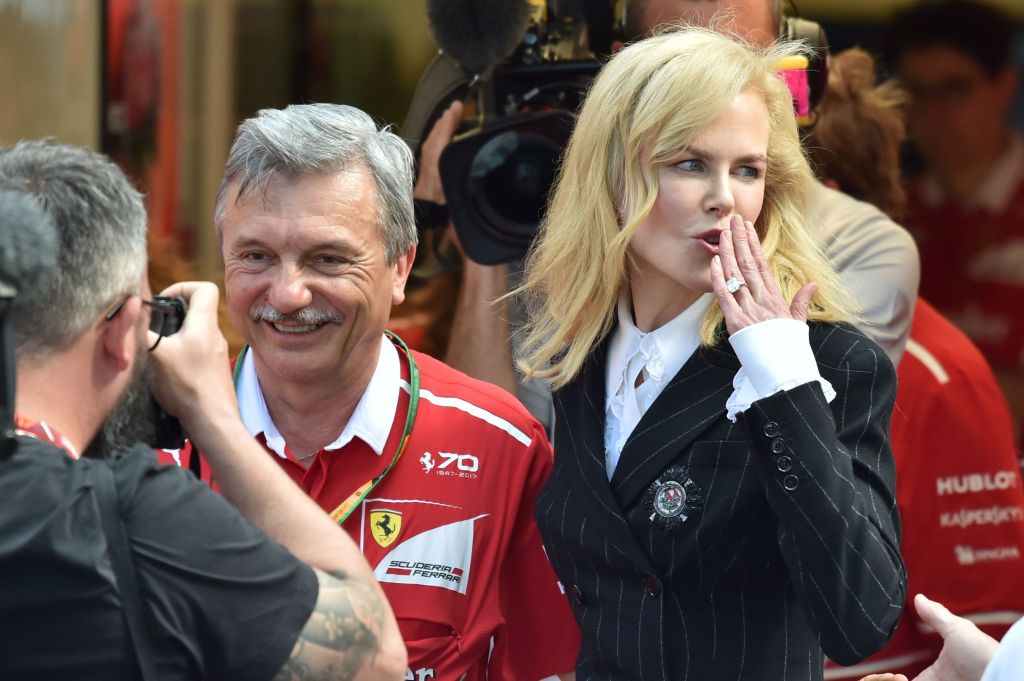 Nicole Kidman steelt eventjes de mannenharten bij de GP van Australië