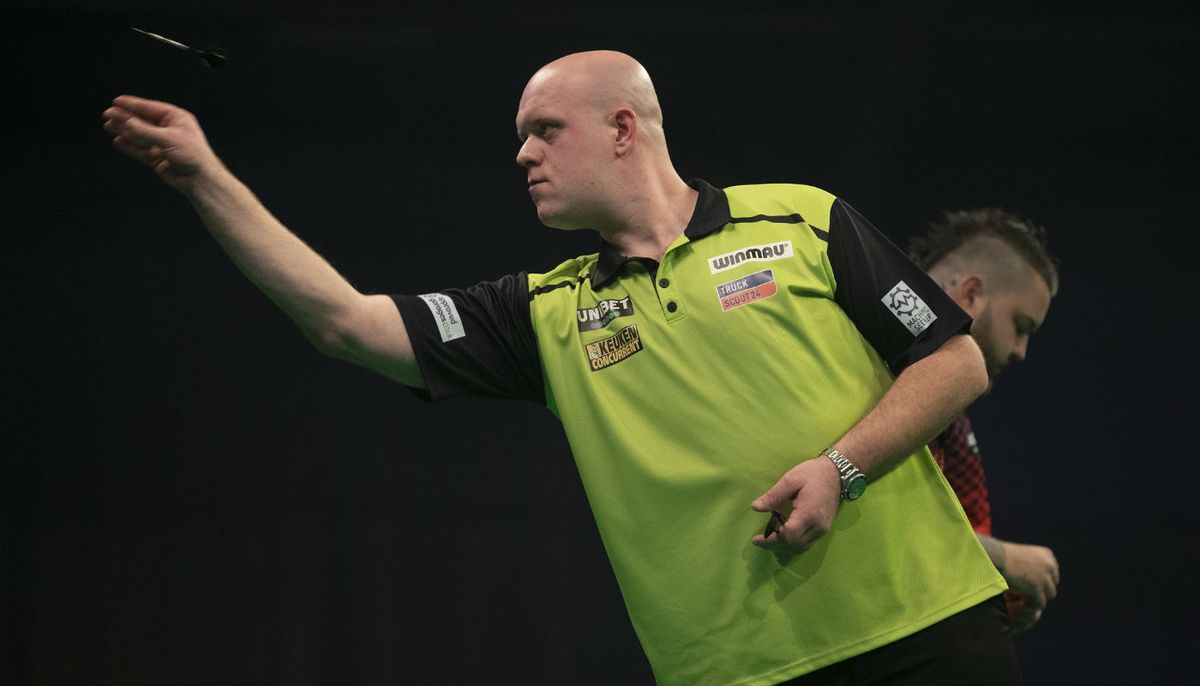 Michael van Gerwen verlaat UK Open per direct als z'n vrouw gaat bevallen