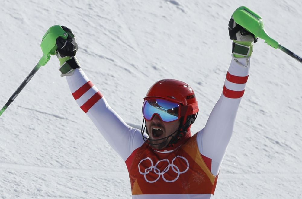 Halve Nederlander Hirscher pakt goud op de slalom