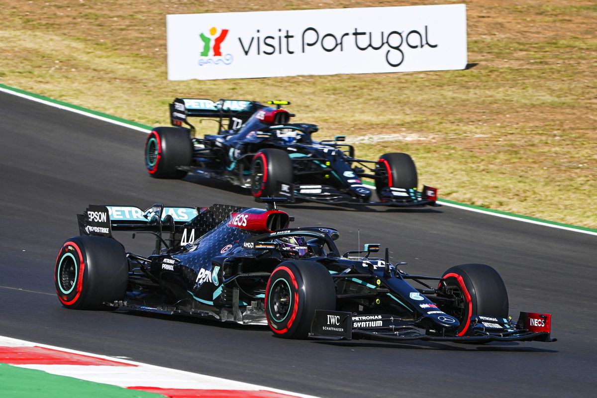 Formule 1 in Portugal: zelfde podium als altijd, Hamilton pakt uniek record